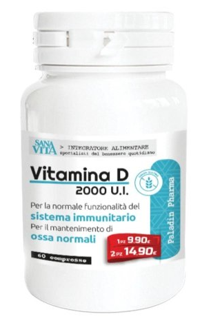 SANAVITA VITAMINA D 60 Compresse - Integratore per il sistema immunitario e il benessere delle ossa